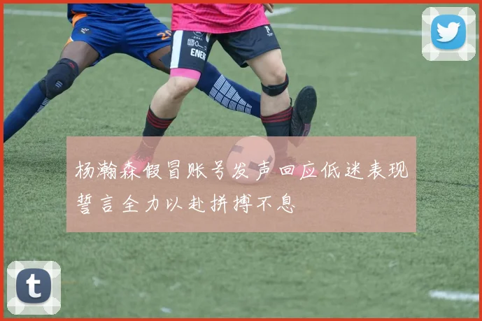 杨瀚森假冒账号发声回应低迷表现誓言全力以赴拼搏不息
