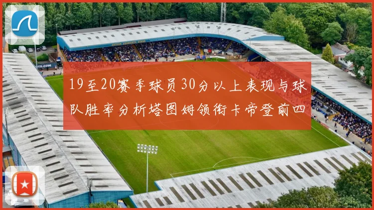 19至20赛季球员30分以上表现与球队胜率分析塔图姆领衔卡帝登前四